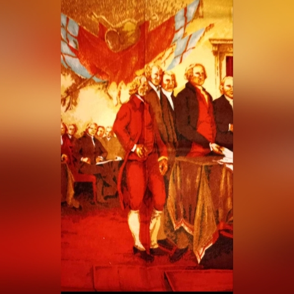 Beautiful Vintage 1976 Tapestry Signing of the 1876 Declaration of Independence. - Picture 7 of 10